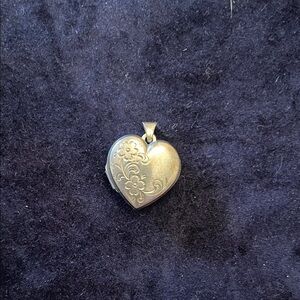 Elegant Silver Heart Locket Pendant